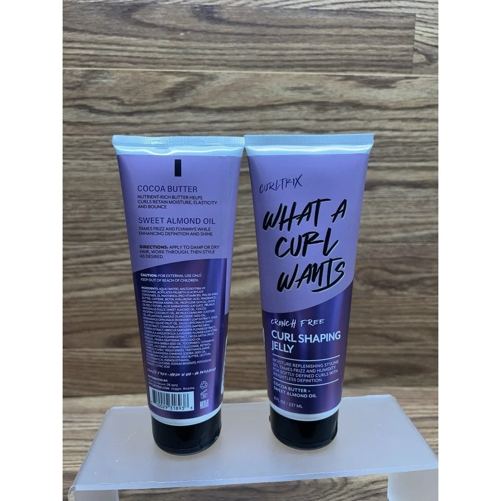 2-CURLTRIX What A Curl Wants Curl Shaping Jelly Cocoa Butter Sweet Almond Oil